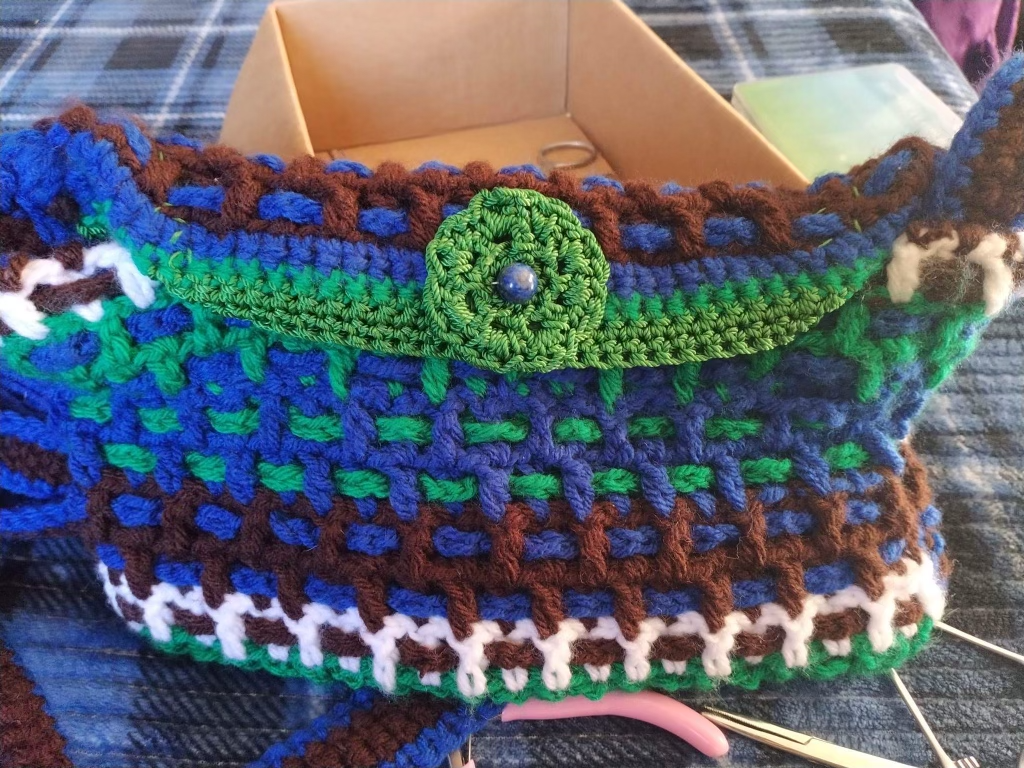 Hand Woven Crocheted Purse